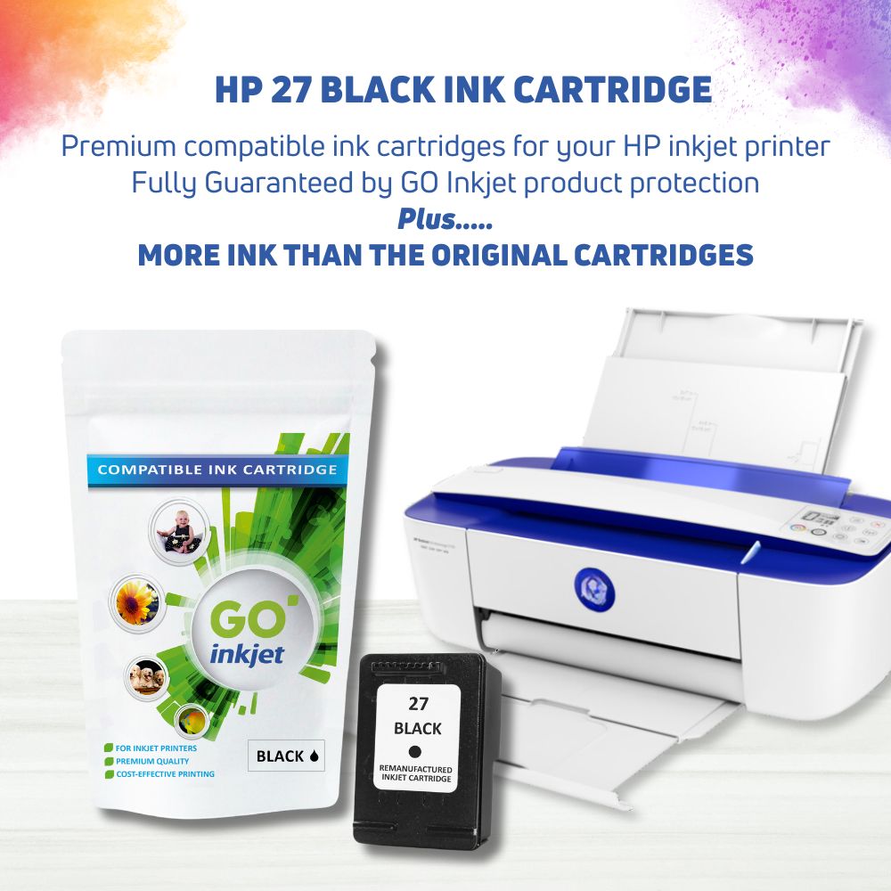 HP 27 Black Ink Cartridge for HP Inkjet Printer