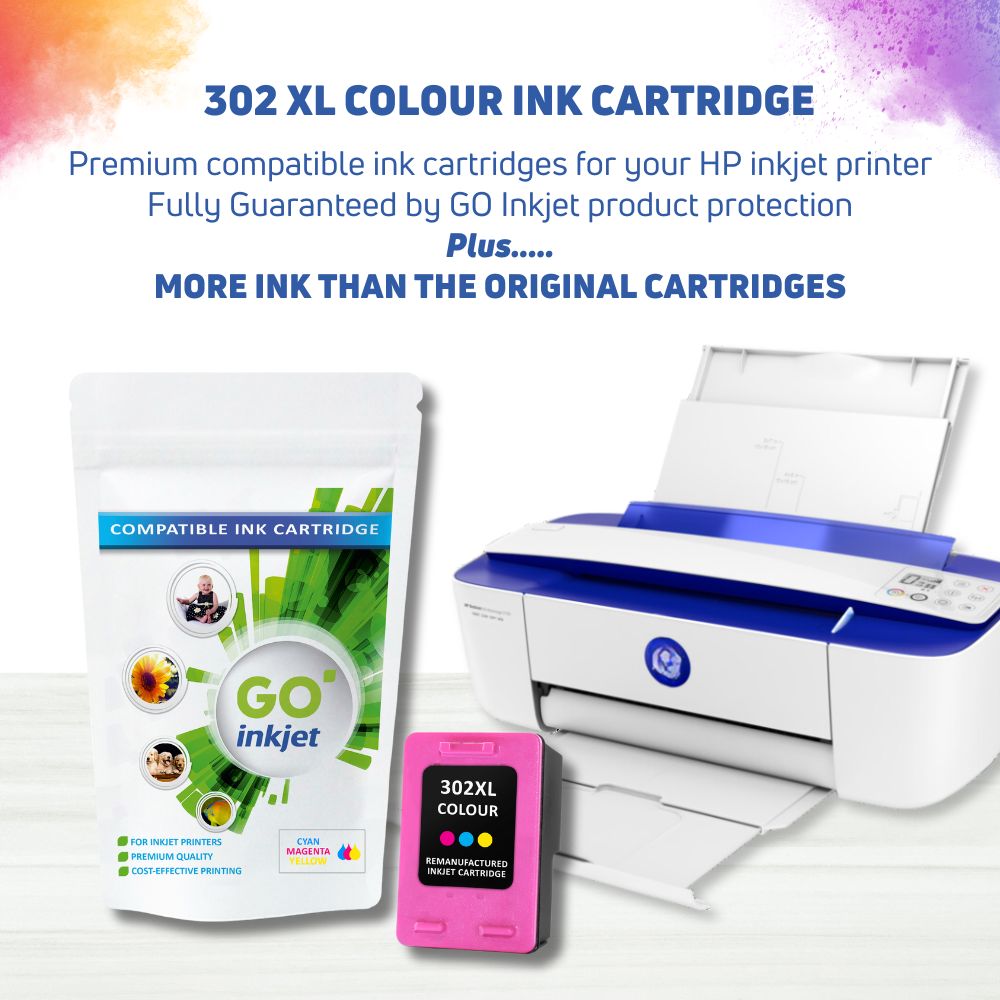 HP 302 XL Colour Ink Cartridge for HP Inkjet Printer