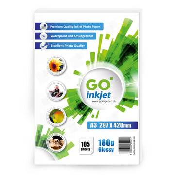 GO Inkjet A3 Glossy Photo Paper 180gsm 100 sheets